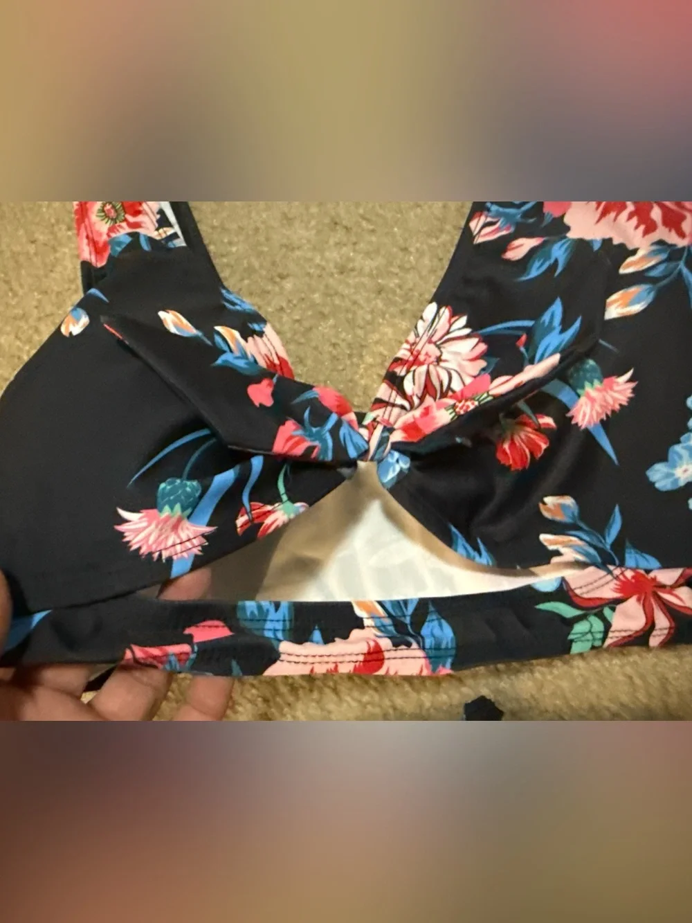NWOT Tropical Floral Bikini High Rise Swimsuit Set US 16 / XL / Plus Size